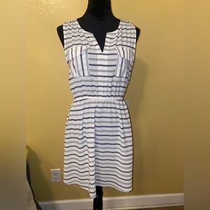 Strip dress. Medium. Brand:mine.